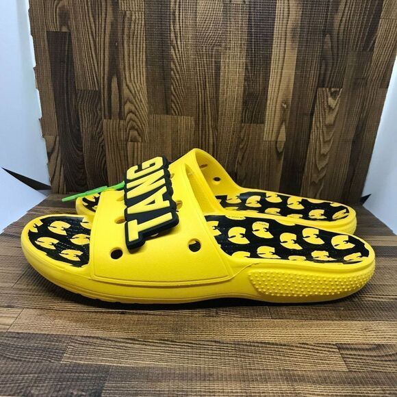 Crocs Classics Wu-Tang Clan Slides Yellow Black 207760-731 Men\'s Size 9/ W 11 main image 7